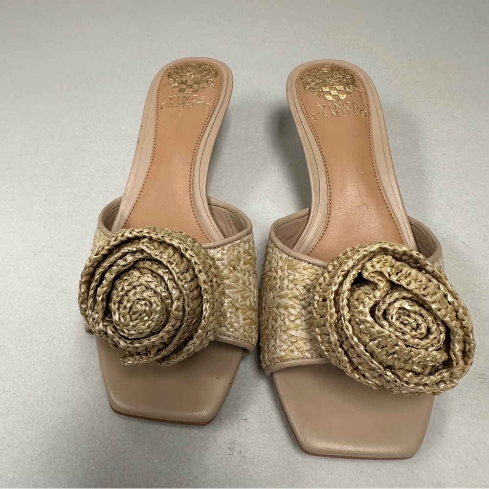 Vince Camuto Faizaa Women's Sandal Kitten Heel Size 6.5M/37